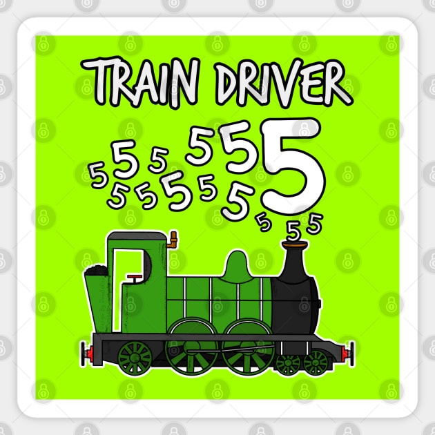 Train Driver 5 Year Old Kids Steam Engine Sticker by doodlerob